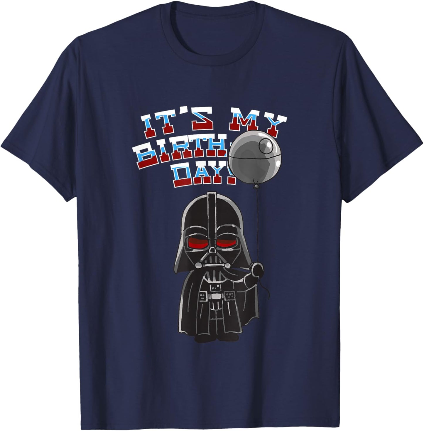 Star Wars Darth Vader Balloon Boy It's My Birthday T-Shirt - T-Shirt | Navy