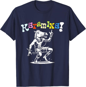 Ketamine Horse Rave DJ Party Techno T-Shirt - T-Shirt | Navy