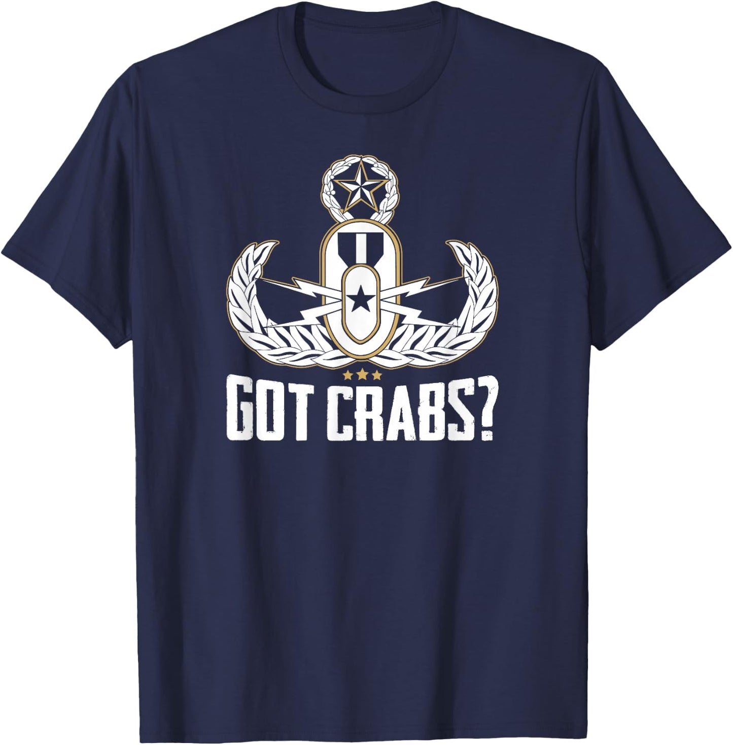 EOD Tech Funny Master Blaster EOD Badge T-Shirt - T-Shirt | Navy
