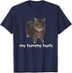 My Tummy Hurts Funny Oiia Oiia Cat Meme Men Women T-Shirt - T-Shirt | Navy