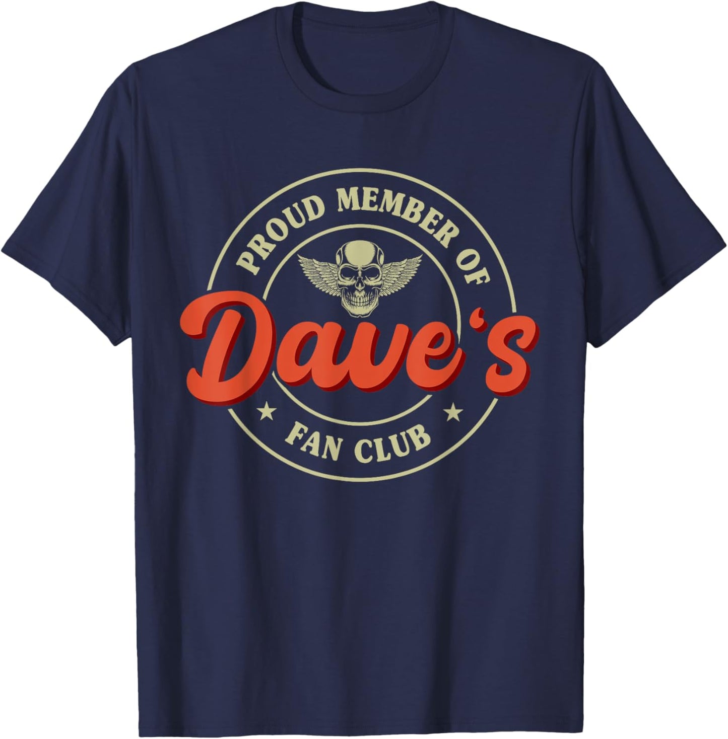 Name Dave Fan Club T-Shirt - T-Shirt | Navy