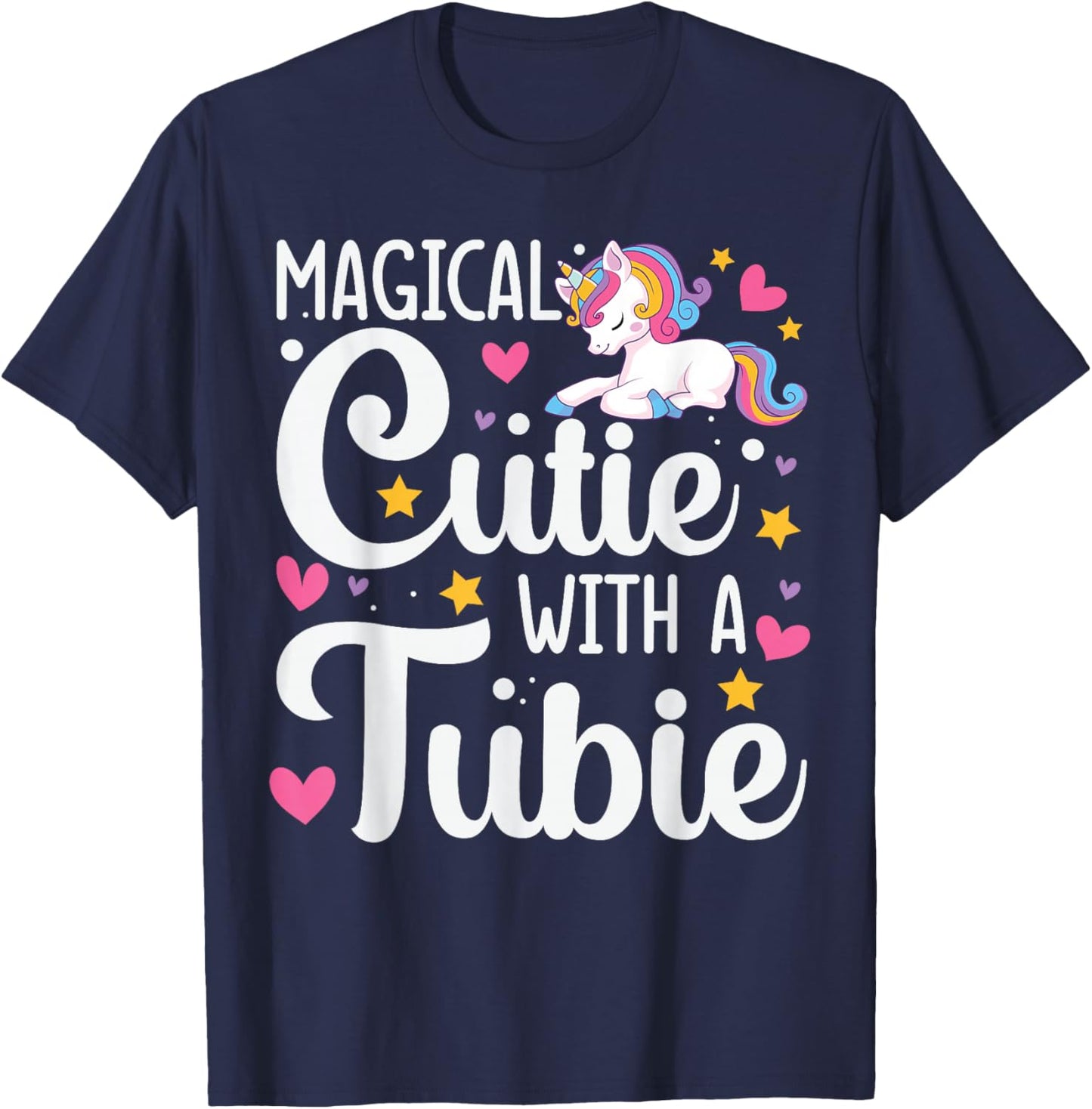 Feeding G Tube Covers for Girls Gtube Accessories for Babies T-Shirt - T-Shirt | Navy