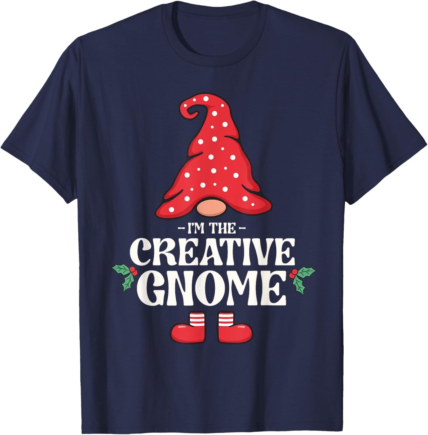 The Creative Gnome Funny Family Matching Group Christmas T-Shirt - T-Shirt | Navy