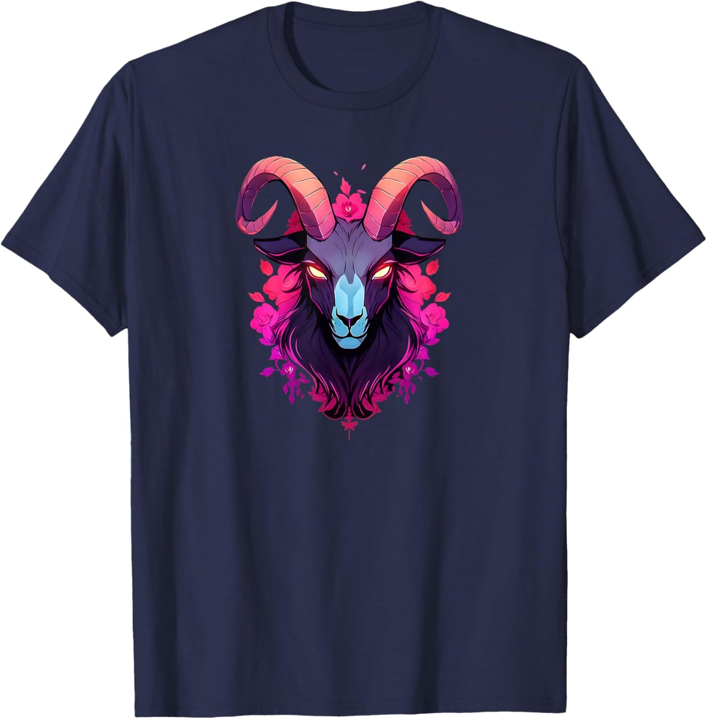 Majestic Goat Vegan Gift T-Shirt - T-Shirt | Navy