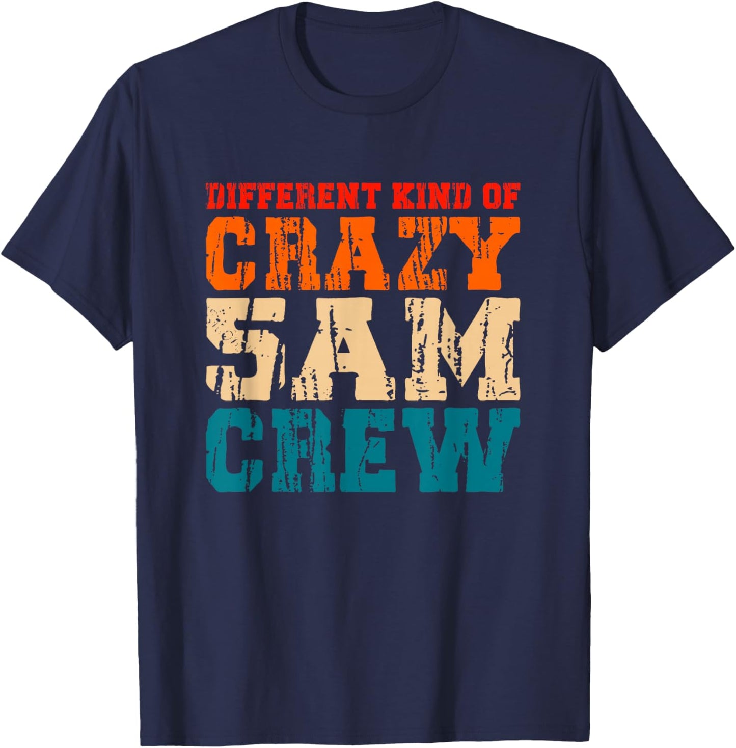 Workout Squad 5 AM Crew Funny Gym Saying Vintage T-Shirt - T-Shirt | Navy