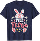 Bunny PEDS Nurse Cute Bunny Ears Hat Nurse Pediatric Nurse T-Shirt - T-Shirt | Navy