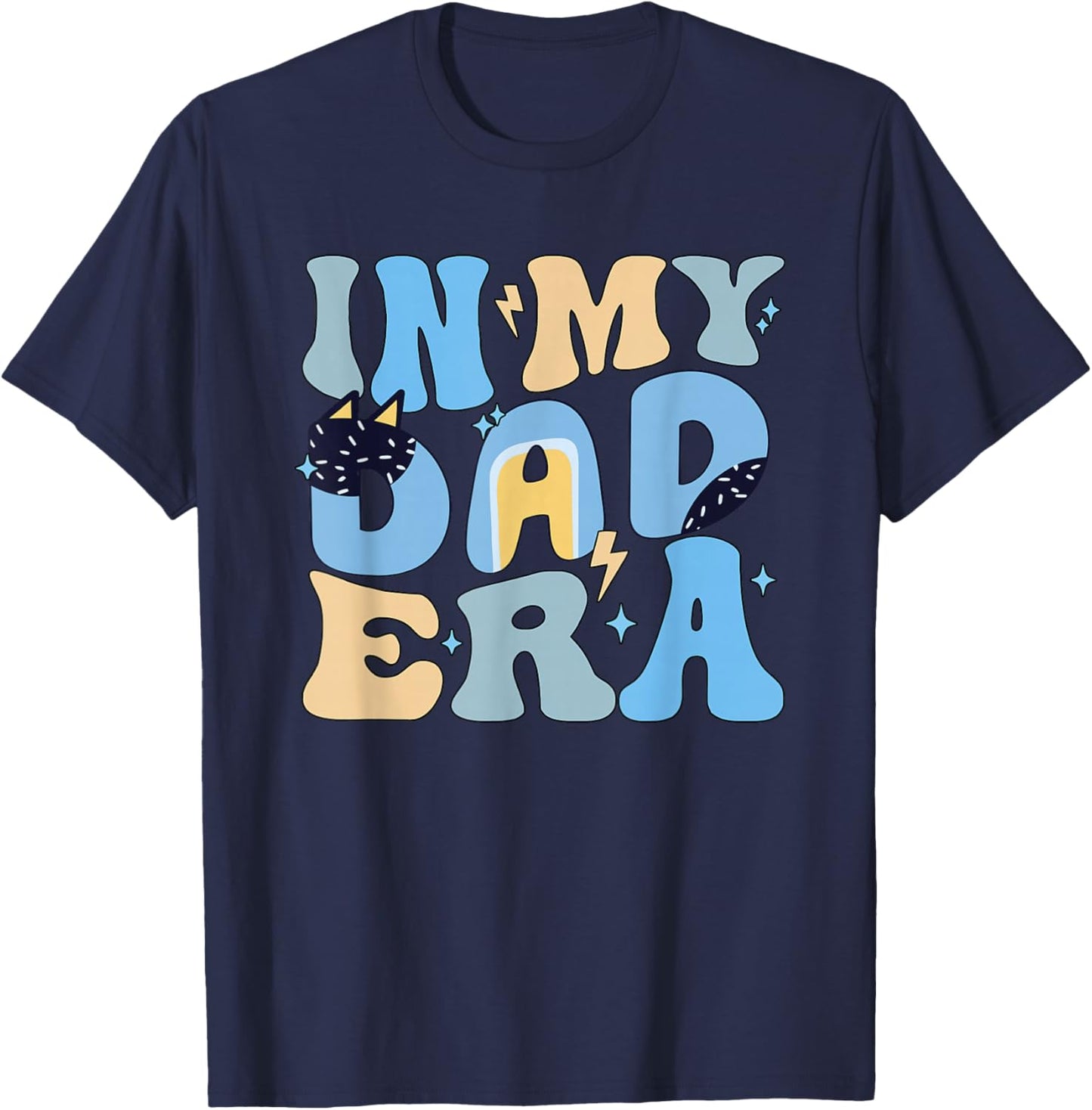 Funny in My Blue Dad Era Cool Dad Father's Day T-Shirt - T-Shirt | Navy