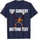 Top Surgery Bottom Text T-Shirt - T-Shirt | Navy