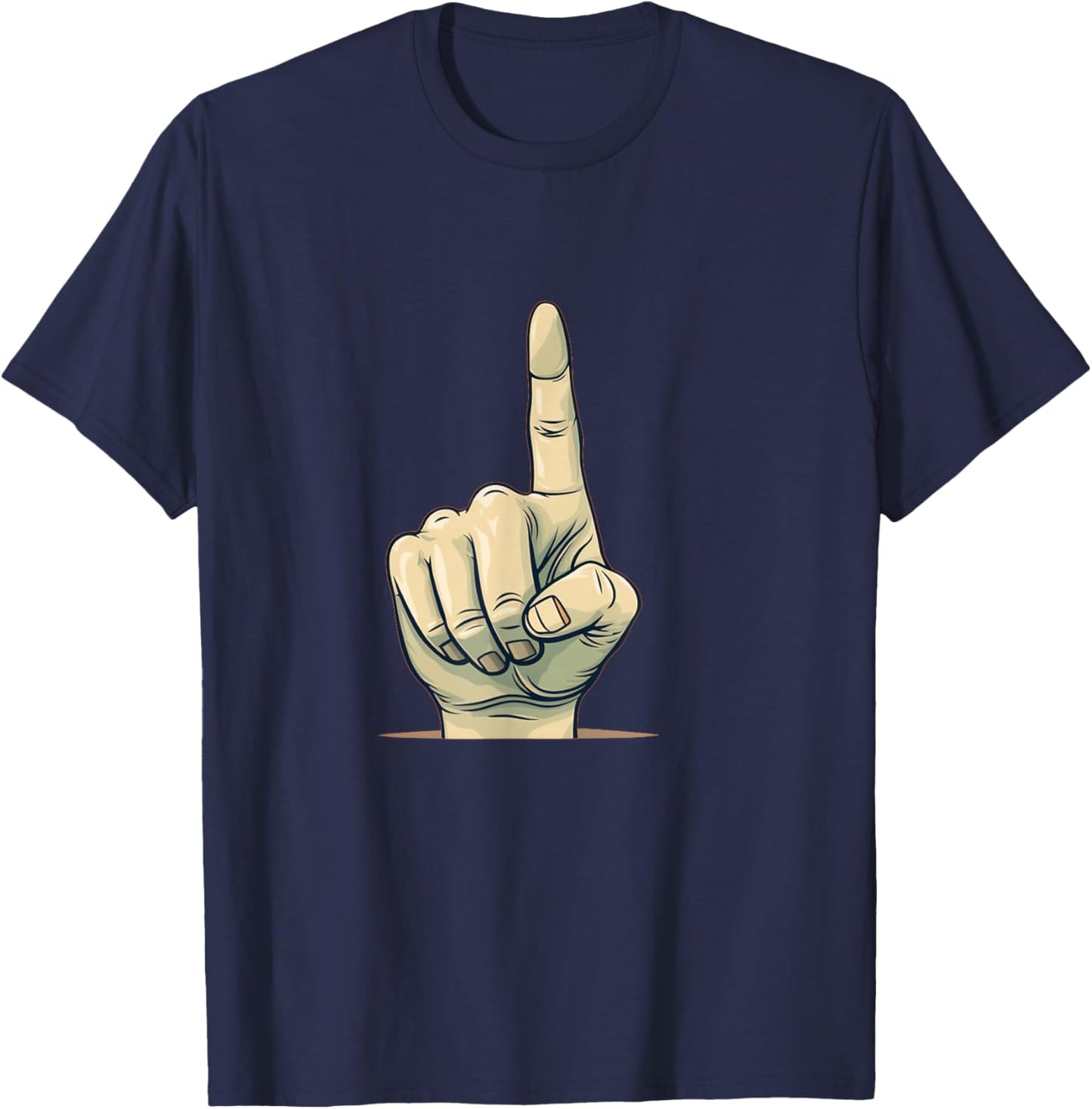 Funny index finger costume for forefinger lovers T-Shirt - T-Shirt | Navy