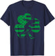 Football St.Patrick's Day Gift Shamrock USA Flag T-Shirt - T-Shirt | Navy