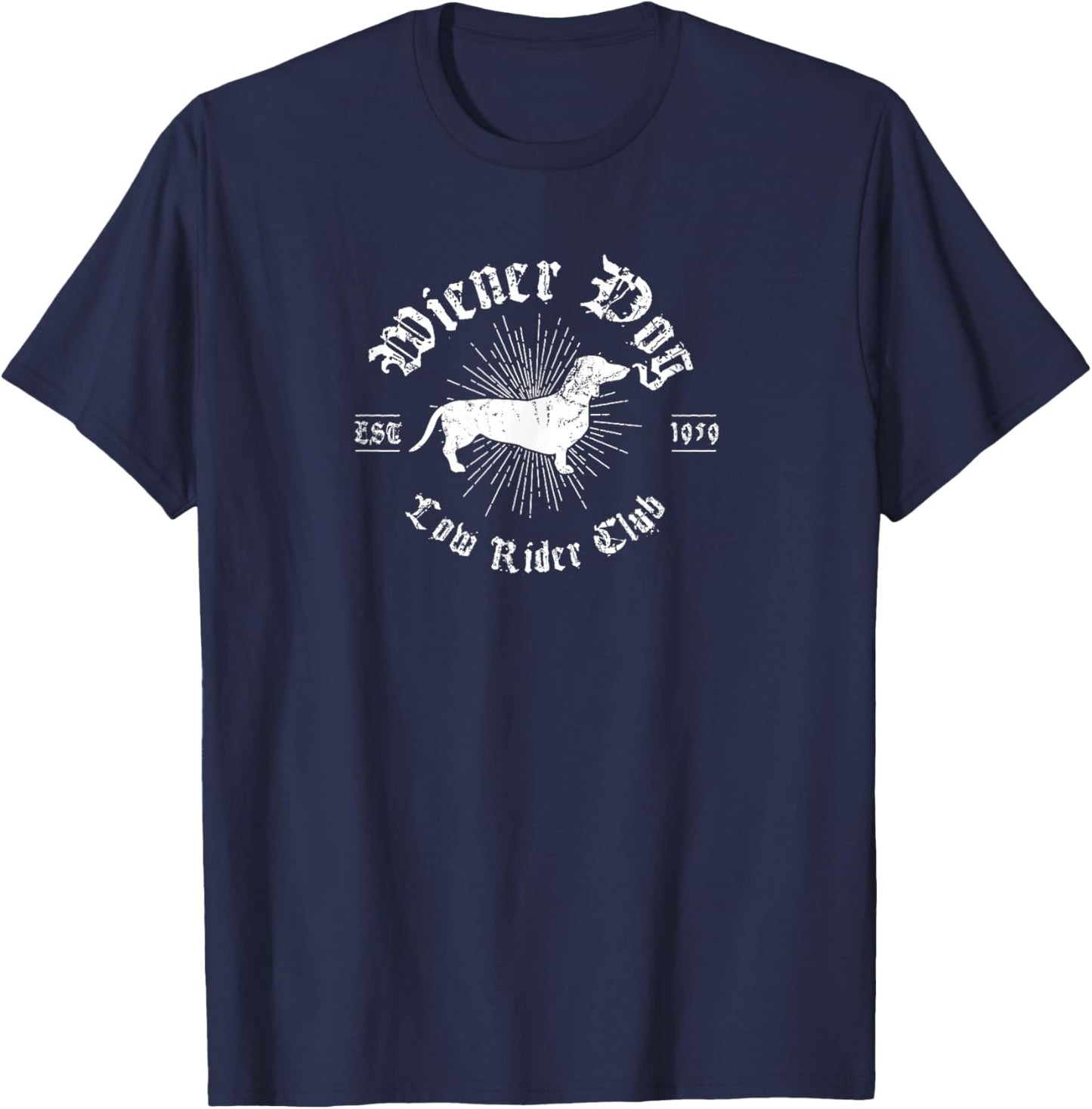 Funny Wiener Dog Gift Dachshund Owners Men Women T-Shirt - T-Shirt | Navy