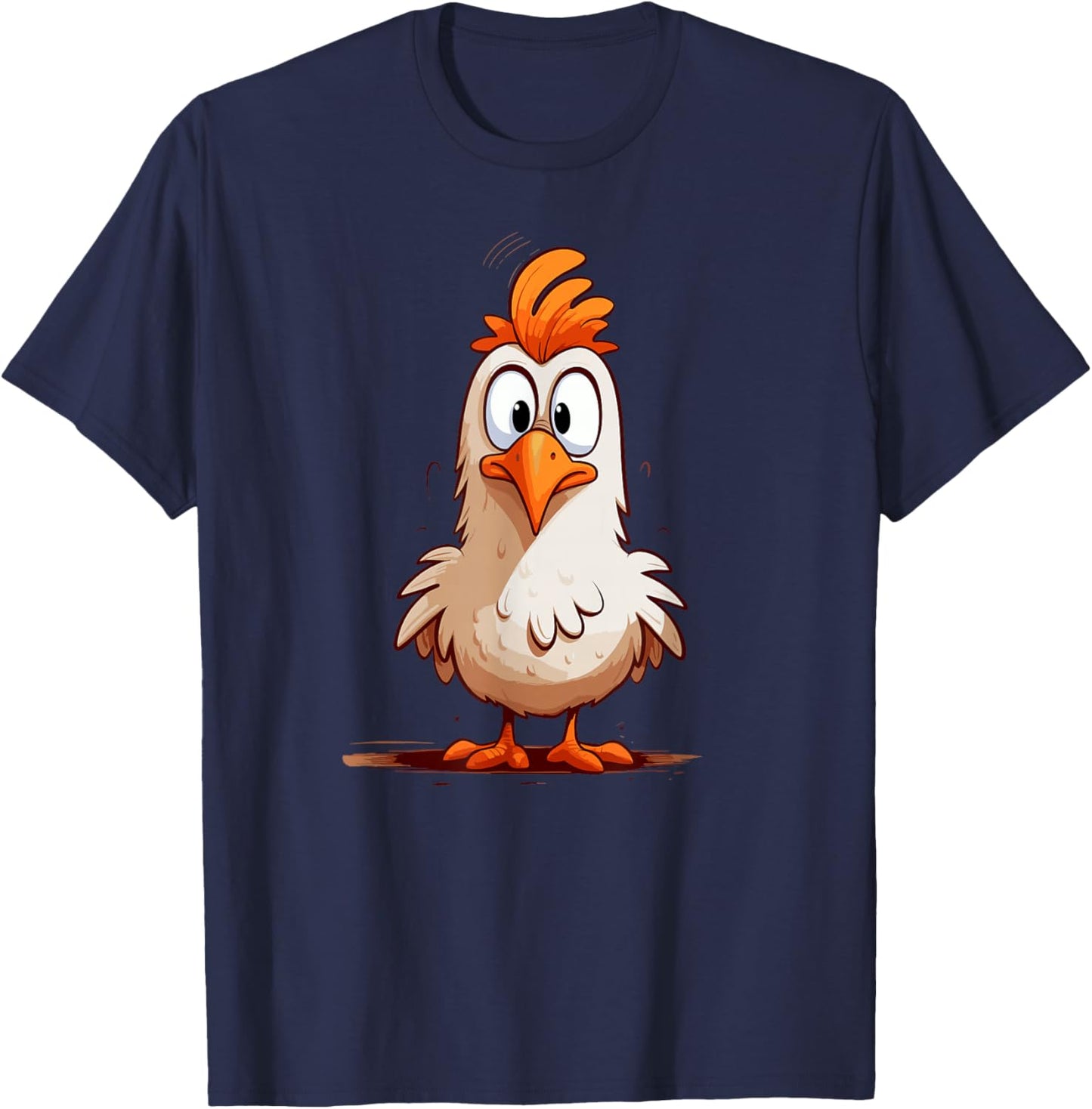 Funny Crazy Chicken for chicken lovers T-Shirt - T-Shirt | Navy