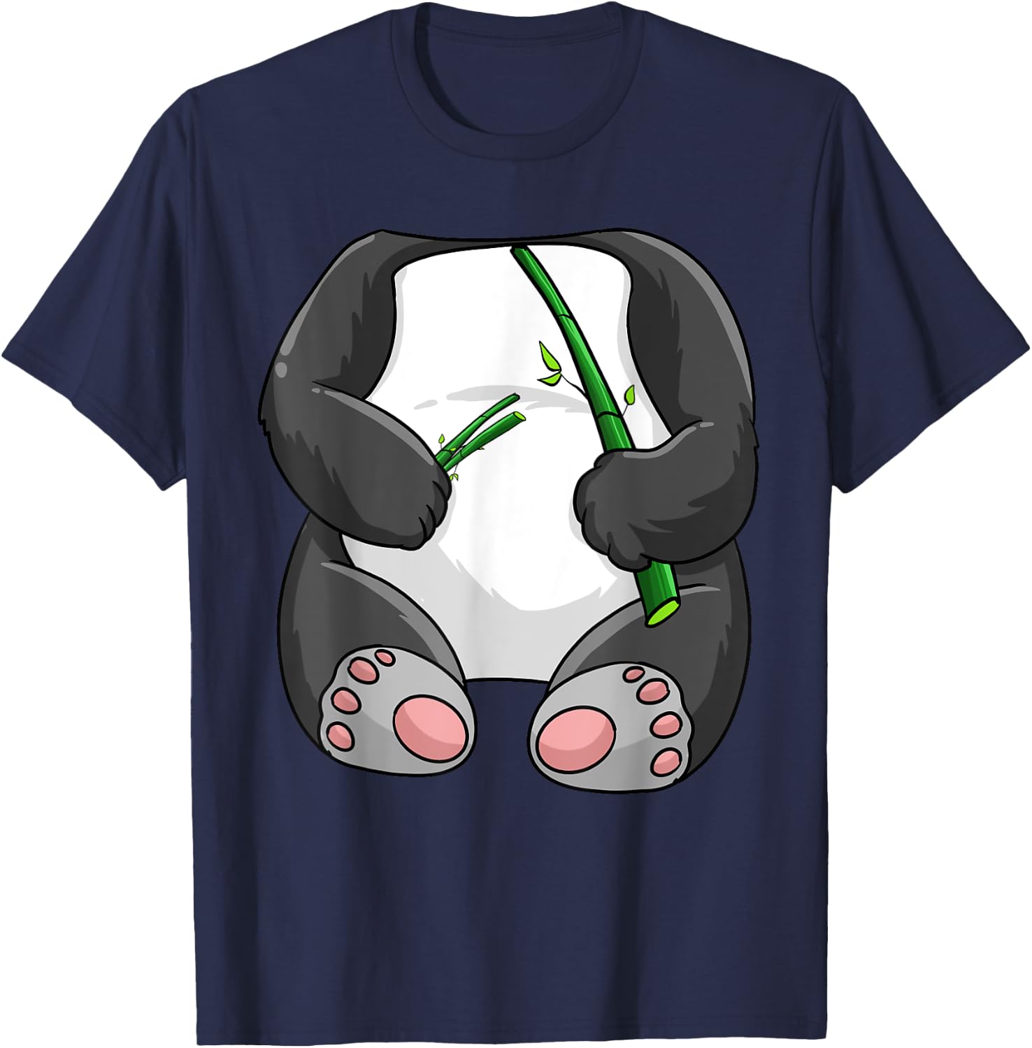 Panda Halloween Costume | Cute Coon Bear Funny Animal Gift T-Shirt - T-Shirt | Navy