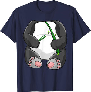 Panda Halloween Costume | Cute Coon Bear Funny Animal Gift T-Shirt - T-Shirt | Navy