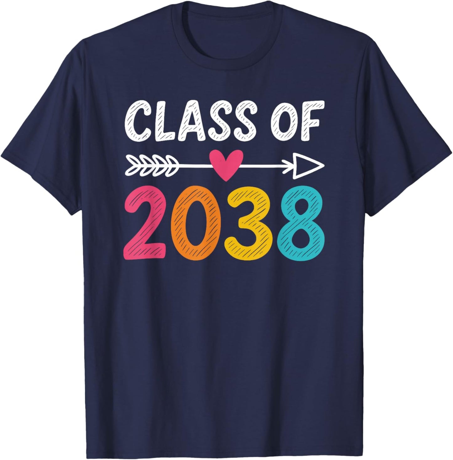 Class Of 2038 Kindergarten T-Shirt - T-Shirt | Navy