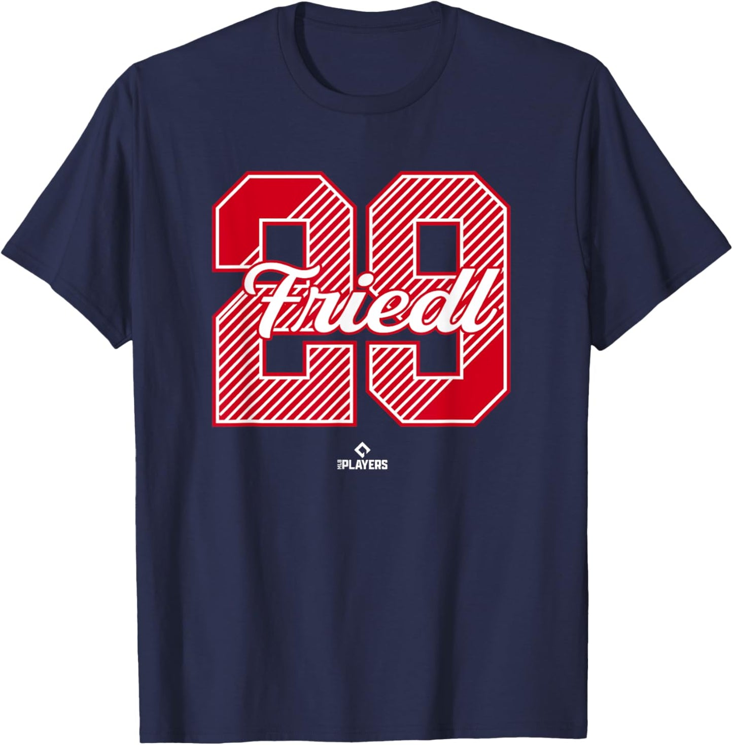 TJ Friedl 29 Cincinnati MLBPA T-Shirt - T-Shirt | Navy