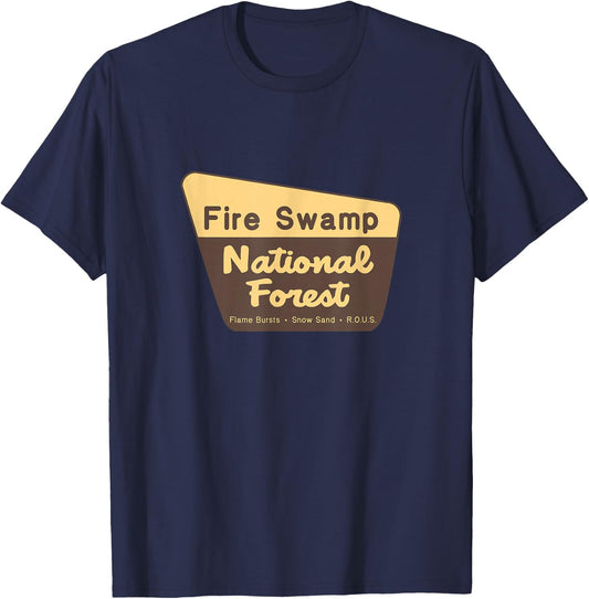 Fire Swamp National Forest [fictional] T-Shirt - T-Shirt | Navy