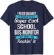 Funny School Bus Monitor Appreciation Gifts T-Shirt - T-Shirt | Navy