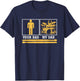 My Dad Is A Drummer Your Dad Not Drum Player Father's Day T-Shirt - T-Shirt | Navy