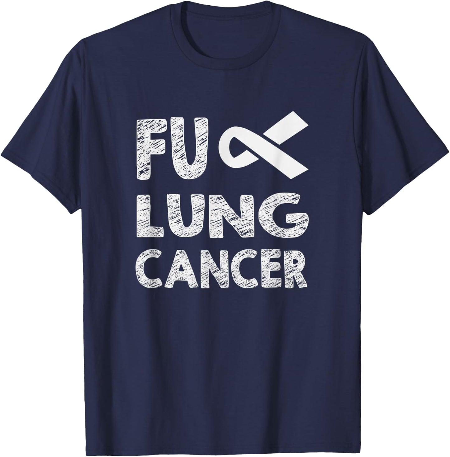 Fuck Lung Cancer T-Shirt - T-Shirt | Navy