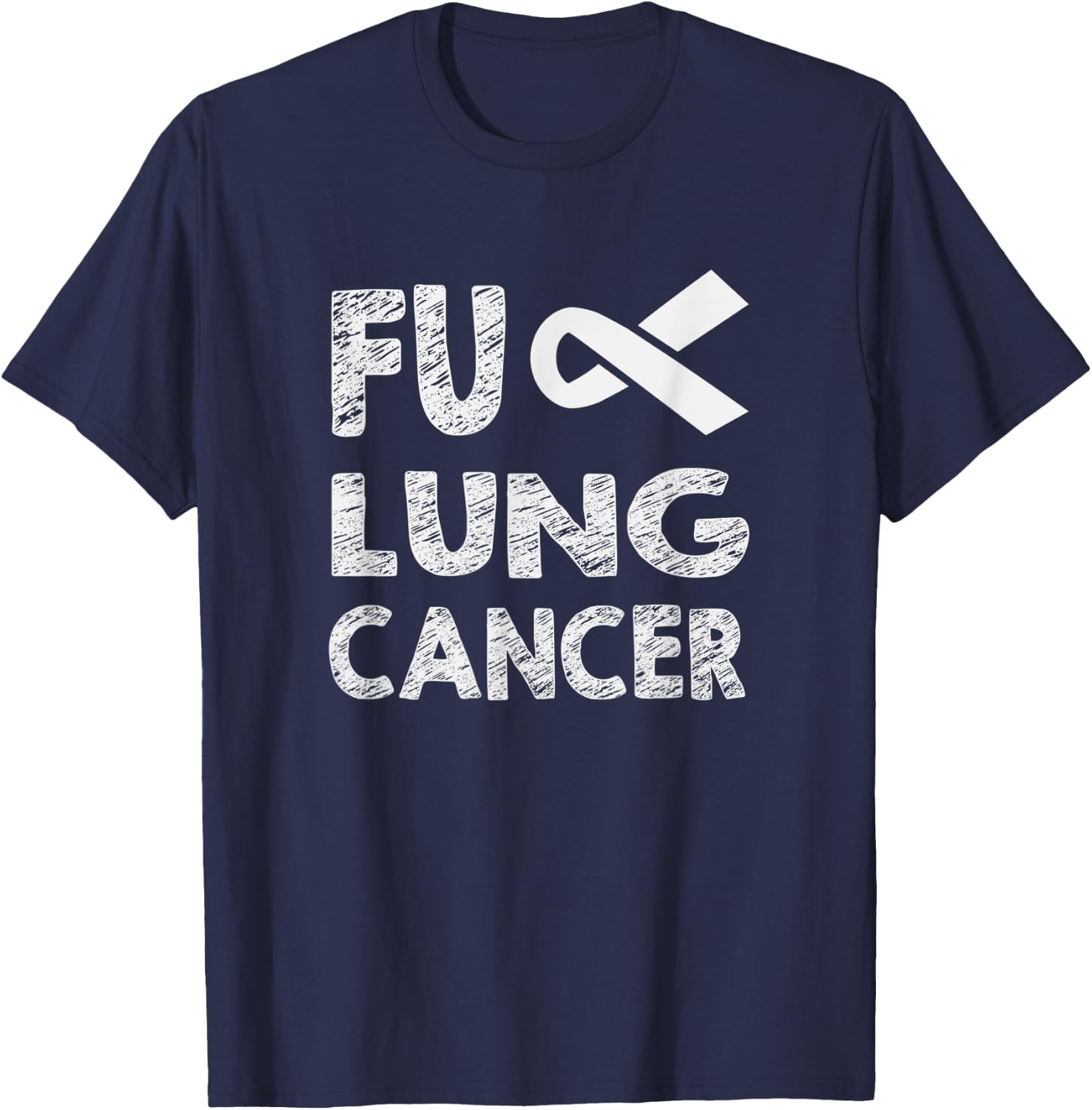 Fuck Lung Cancer T-Shirt - T-Shirt | Navy