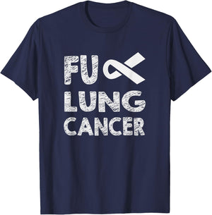 Fuck Lung Cancer T-Shirt - T-Shirt | Navy