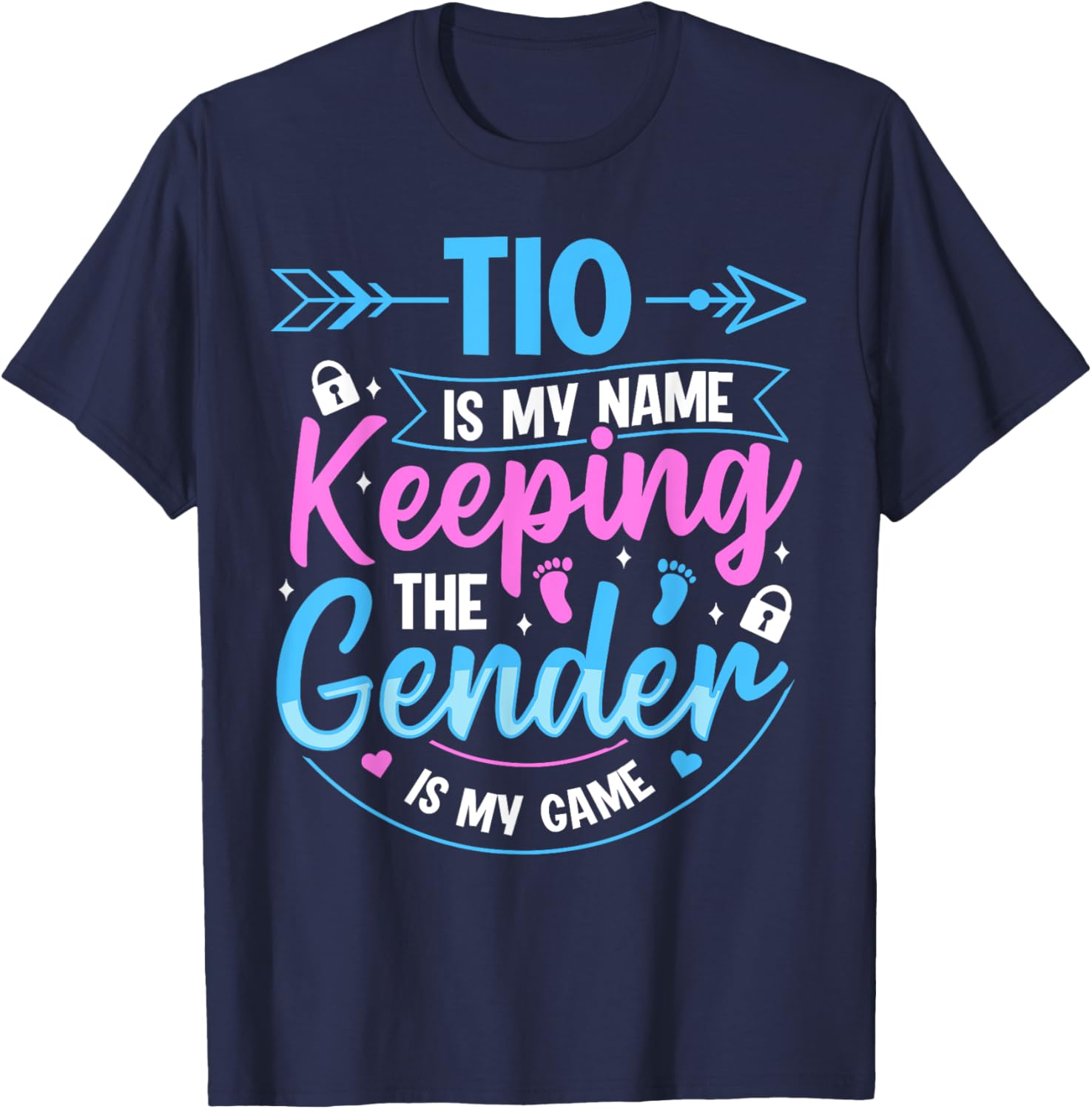 Keeper of the Gender Quote for a Keeper of the Gender Uncle T-Shirt - T-Shirt | Navy