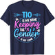 Keeper of the Gender Quote for a Keeper of the Gender Uncle T-Shirt - T-Shirt | Navy