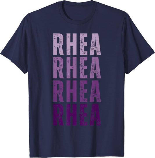Personalized Name Rhea I Love Rhea T-Shirt - T-Shirt | Navy