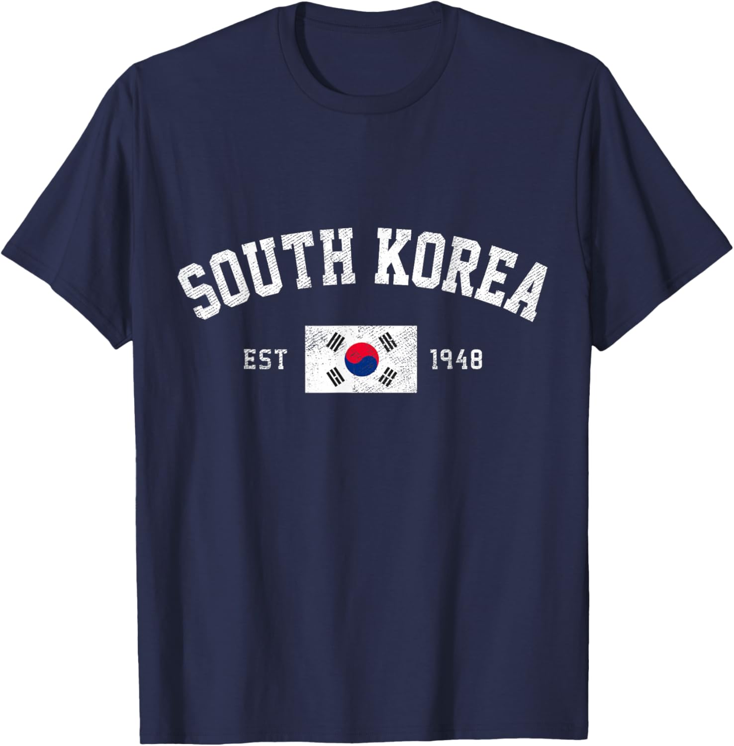 South Korea Est. 1948 South Korean Flag Independence Day T-Shirt - T-Shirt | Navy