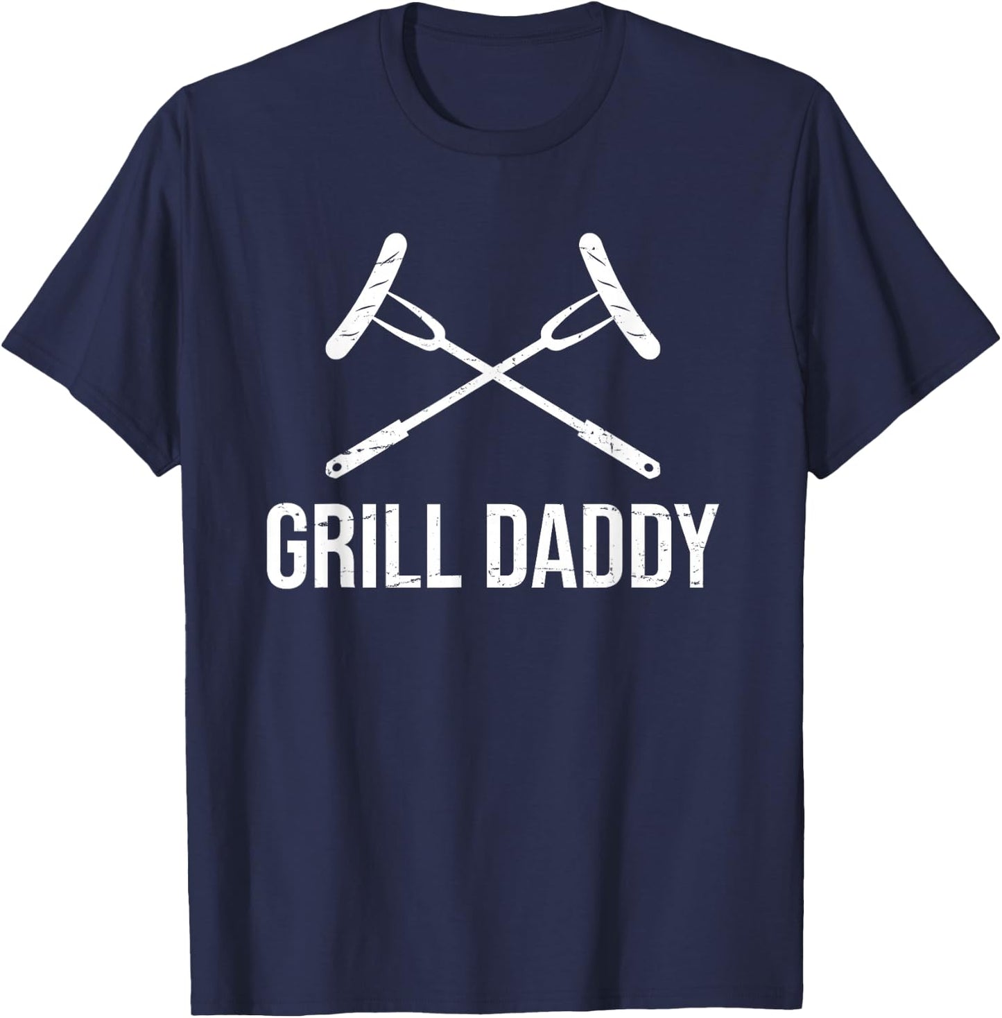 Grill Daddy Funny Fathers Day Gift-Grillfather-Grill Dad T-Shirt - T-Shirt | Navy