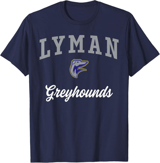 Lyman High School Greyhounds T-Shirt - T-Shirt | Navy