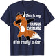 Funny Shirt This Is My Human Costume I'm Really A Fox T-Shirt - T-Shirt | Navy