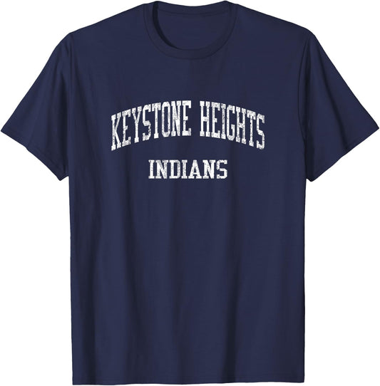 Keystone Heights High School HS Keystone Heights FL Vintage T-Shirt - T-Shirt | Navy