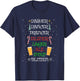 Cute Christmas Reindeer Pilsner Lager Ale Stout Beer Lover T-Shirt - T-Shirt | Navy