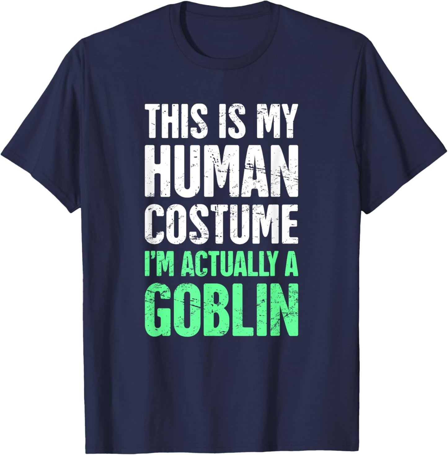 Goblin Fantasy Creature Medieval Goblin Creature / Fantasy World Hobgoblin Goblin T-Shirt - T-Shirt | Navy