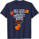Cold Beer Fried Chicken Country Music Lovers T-Shirt - T-Shirt | Navy