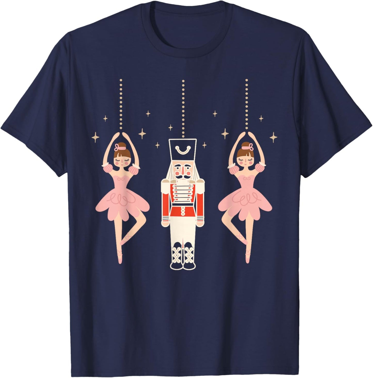 Christmas Nutcracker Squad Ballet Dance Women Kids Girls T-Shirt - T-Shirt | Navy