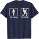 Vintage My Husband Plays Guitar Music Lover T-Shirt - T-Shirt | Navy