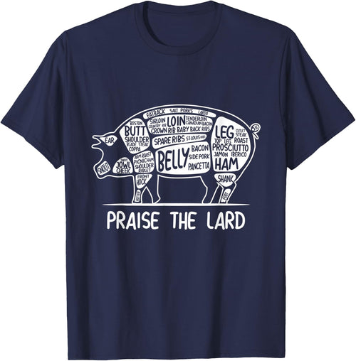 Praise the Lard Funny Pork Bacon Lover T Shirt