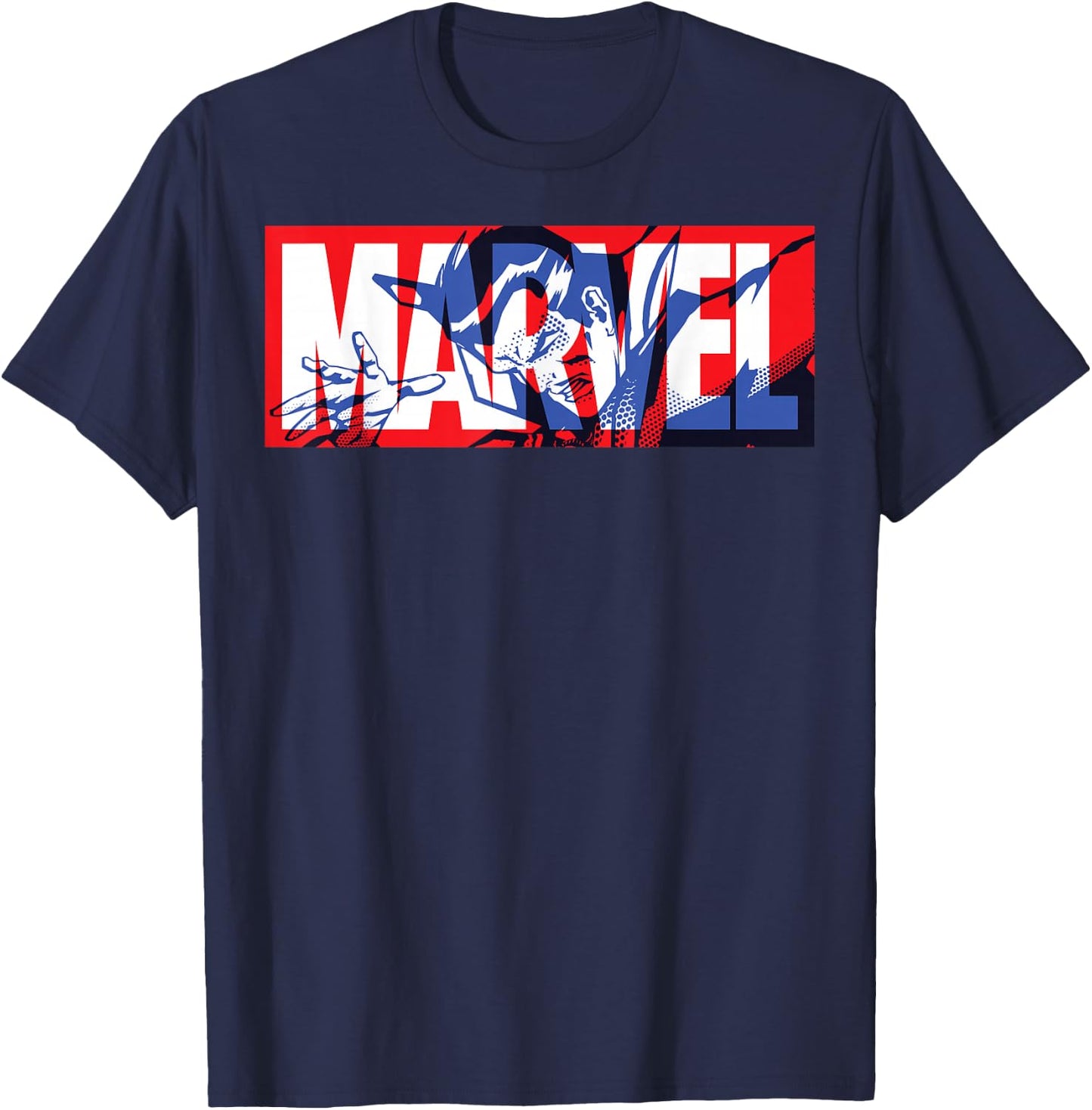 Marvel Doctor Strange Logo Fill T-Shirt - T-Shirt | Navy