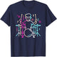 Drummer Boy Drawing Musician Drum Music T-Shirt - T-Shirt | Navy