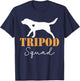 Tripod Squad, Right Back Leg Amputee, Tripaw Dogs T-Shirt - T-Shirt | Navy
