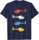 Helicopter Pilot Vintage Aviation Flying Helicopters Pilots T-Shirt - T-Shirt | Navy