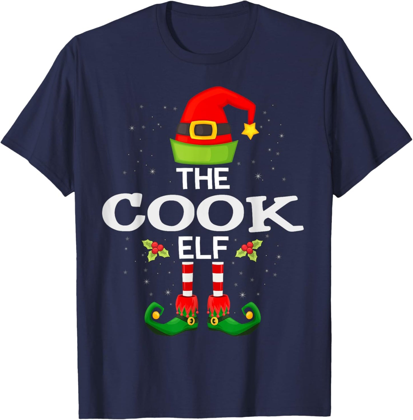 The Cook Elf Christmas Family Matching Pajama T-Shirt - T-Shirt | Navy