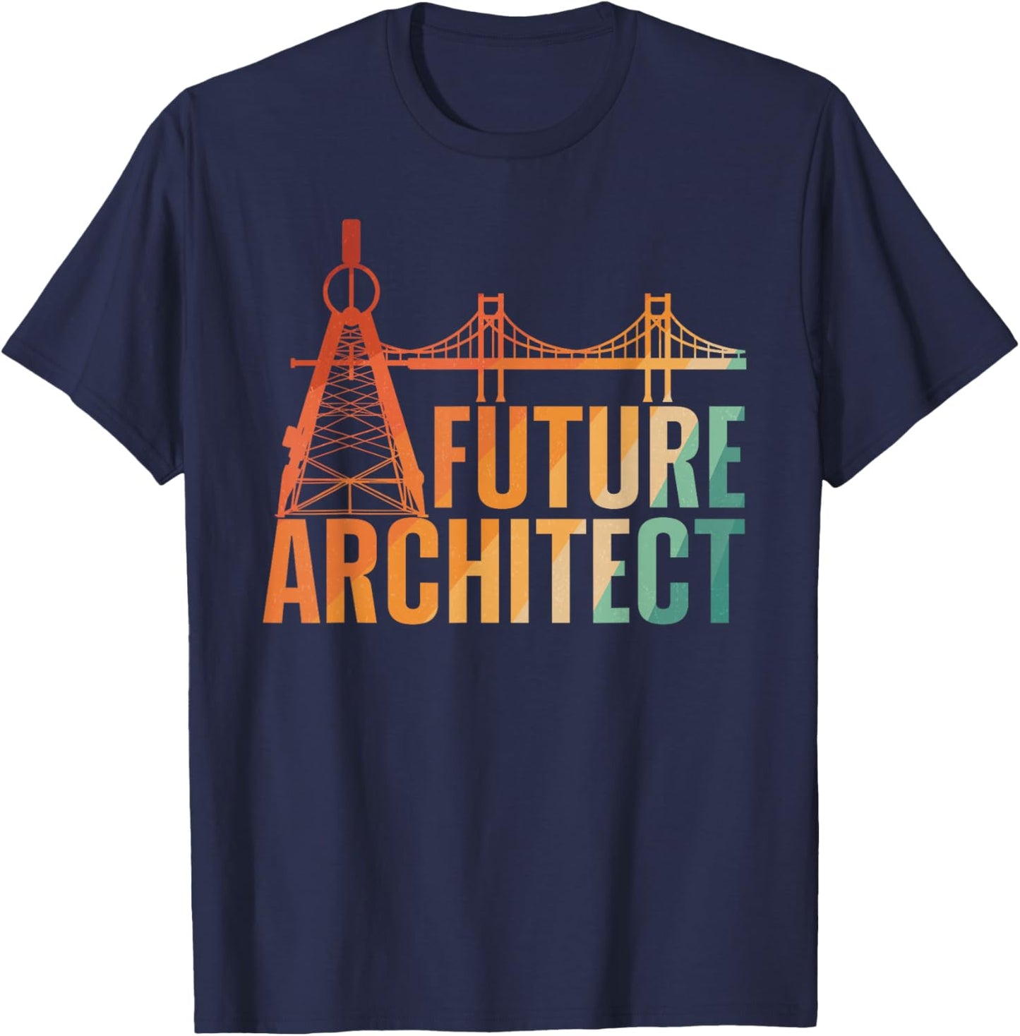 Cool Future Architect Art Boy Girl Kids Architecture Student T-Shirt - T-Shirt | Navy