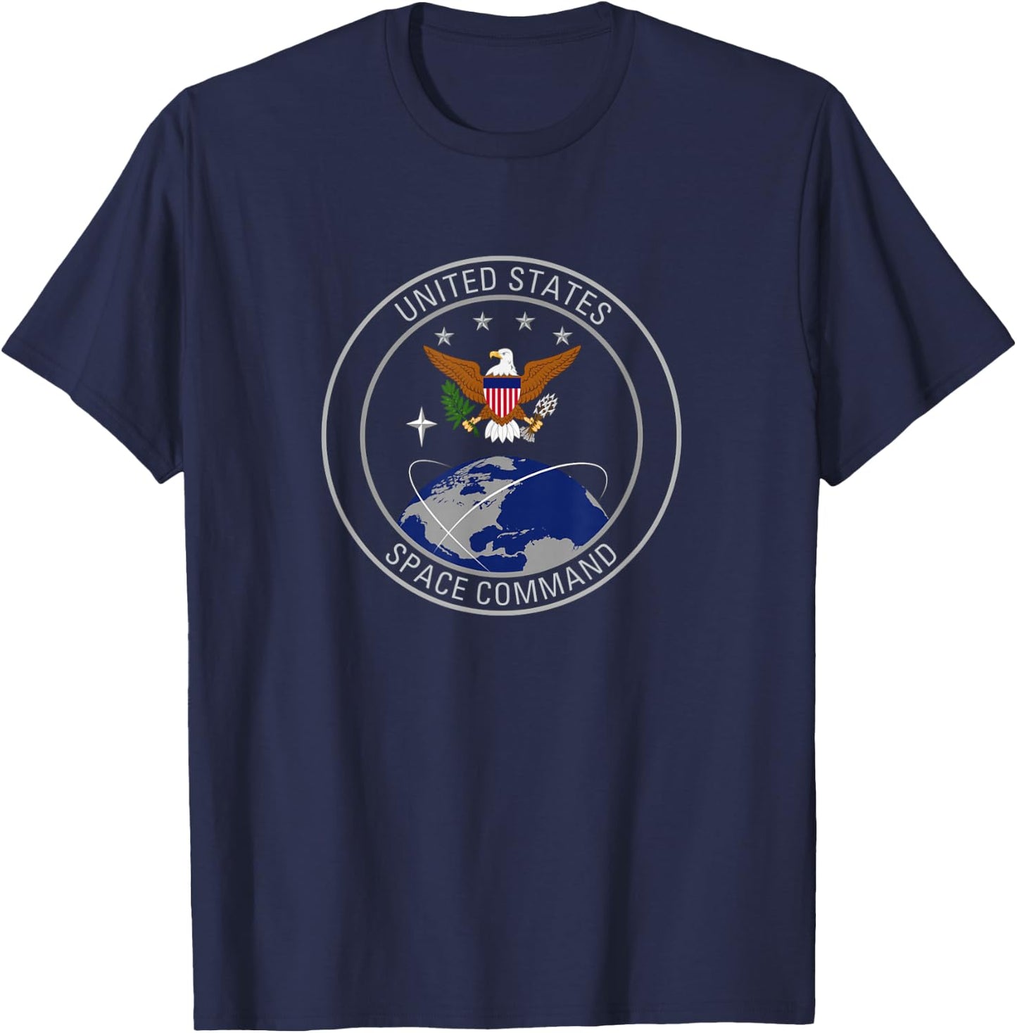 United States Space Command Logo US Army Armed Forces Gift T-Shirt - T-Shirt | Navy