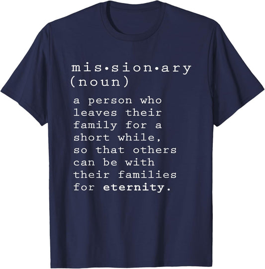 Missionary Definition Noun T-Shirt - T-Shirt | Navy