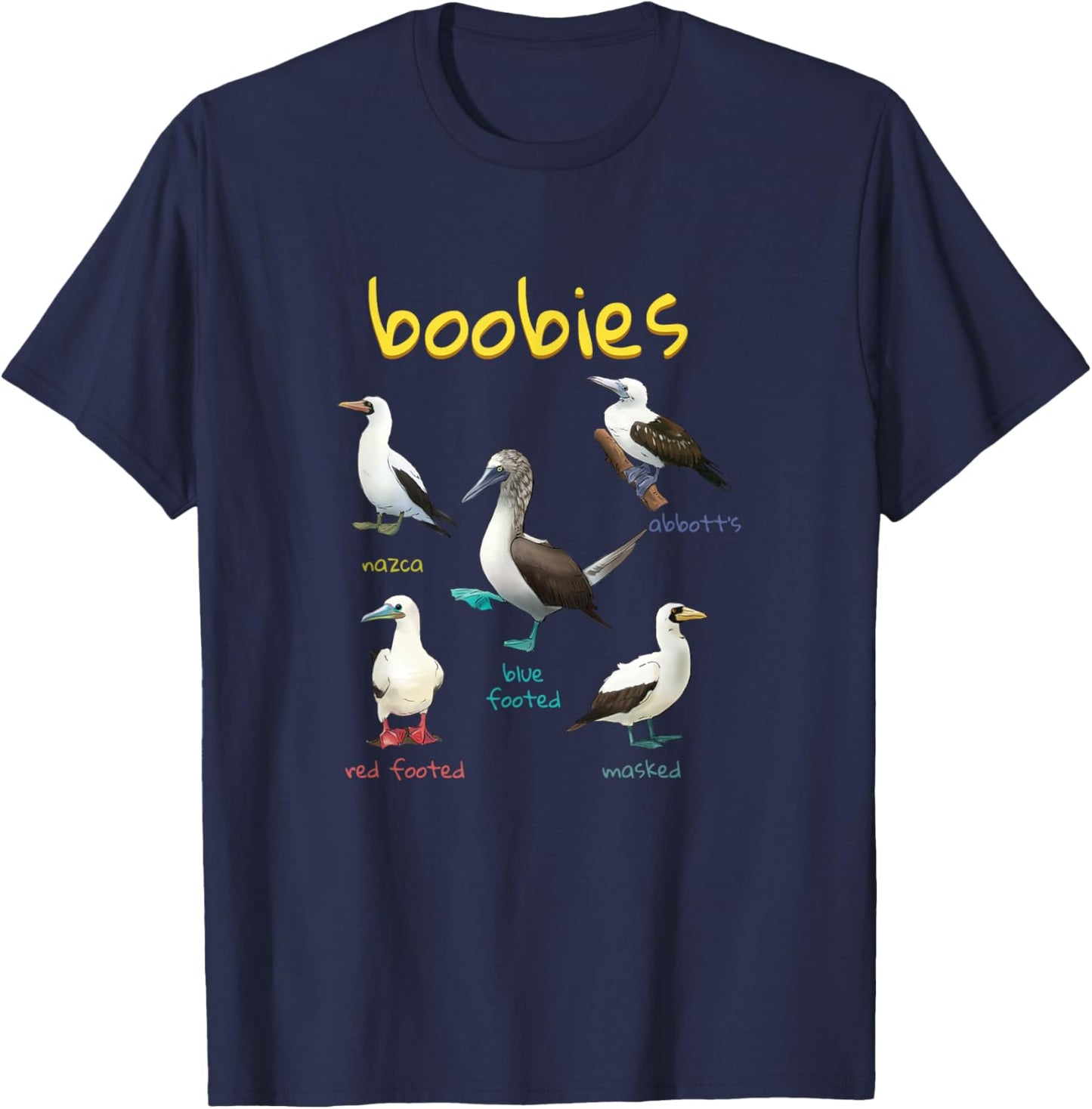 Boobie Bird Lover T-Shirt - T-Shirt | Navy