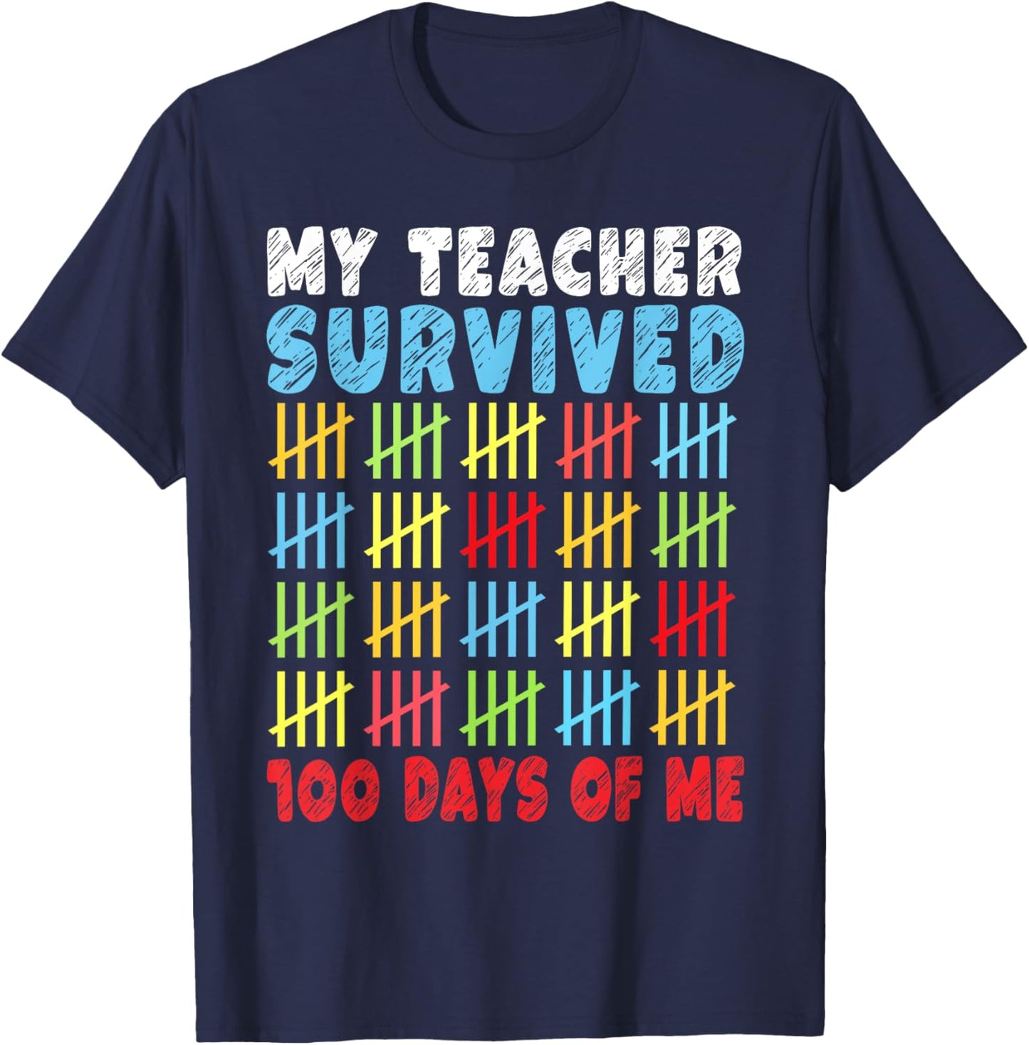 100 Days of School Kids 100th Day of School Costume Outfits T-Shirt - T-Shirt | Navy